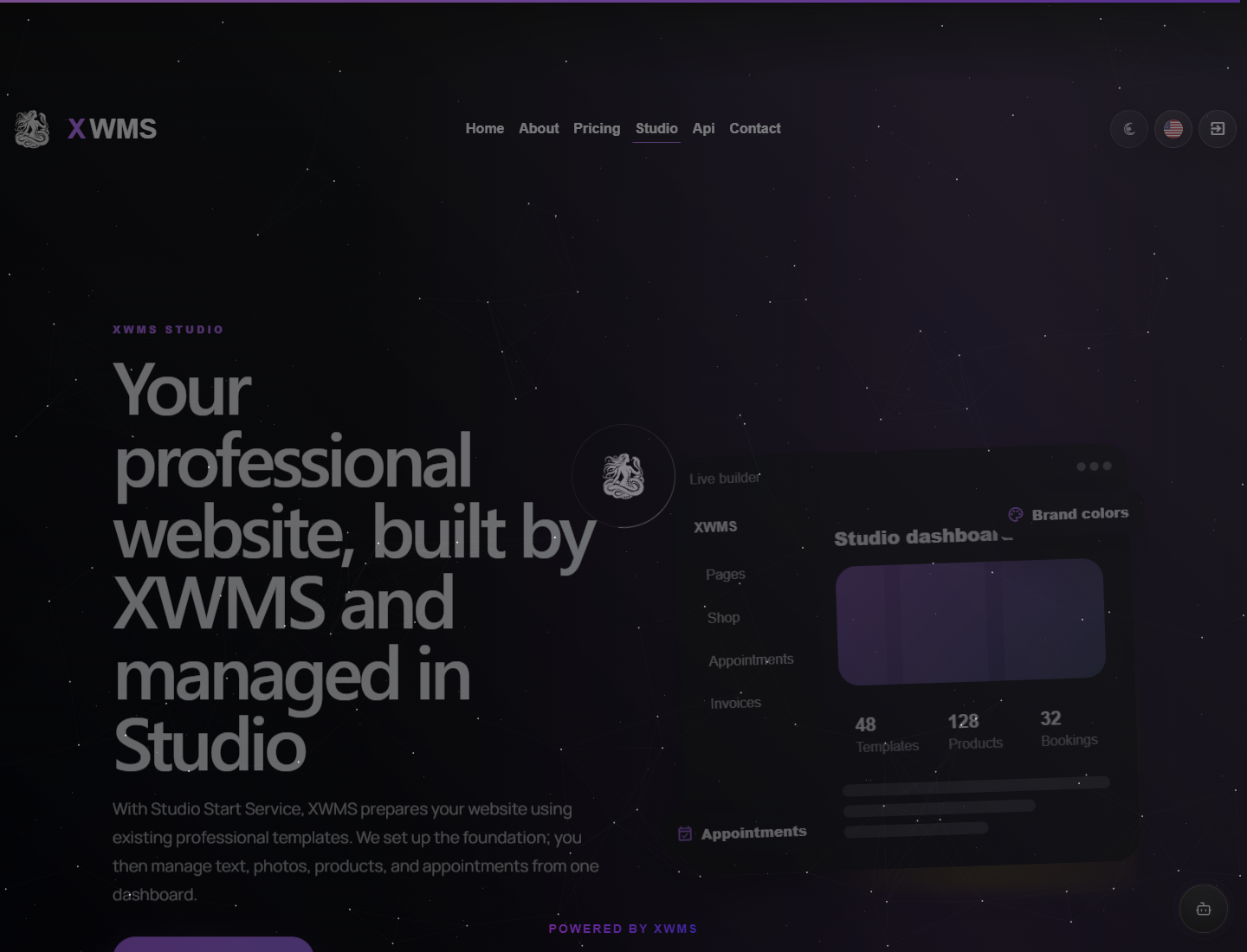 XWMS Studio page