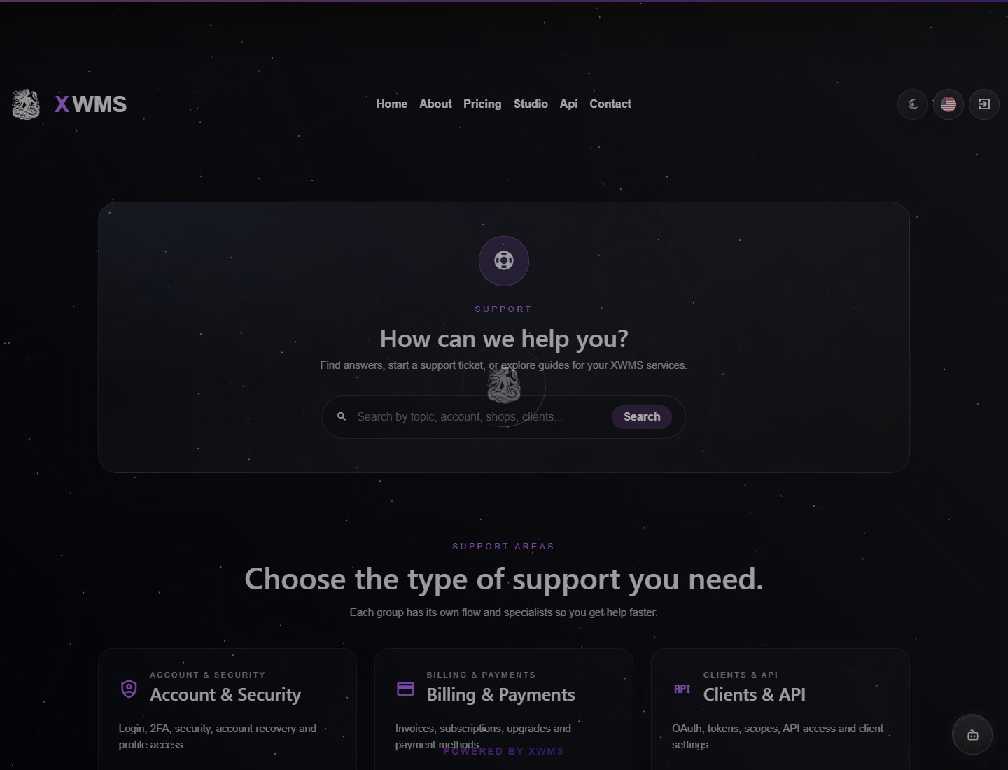 XWMS support page